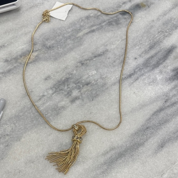 Talbots Jewelry - Talbots Gold Tassel Necklace